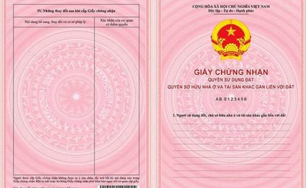 Mẫu sổ đất nền